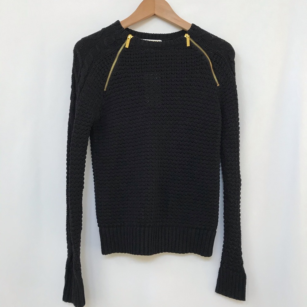 MICHAEL KORS CROTCHET SWEATER DARK NAVY XS